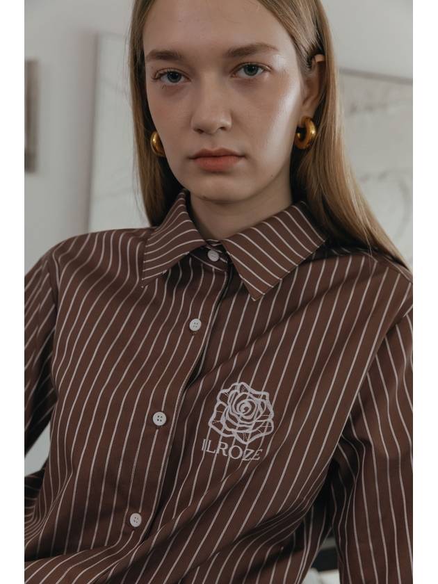 rose striped shirt brown - ILROZE - BALAAN 6