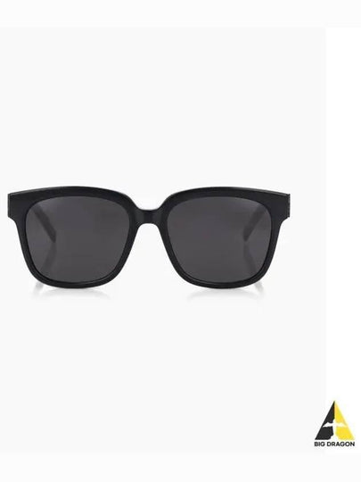 Eyewear Logo Plaque Acetate Sunglasses Black - SAINT LAURENT - BALAAN 2