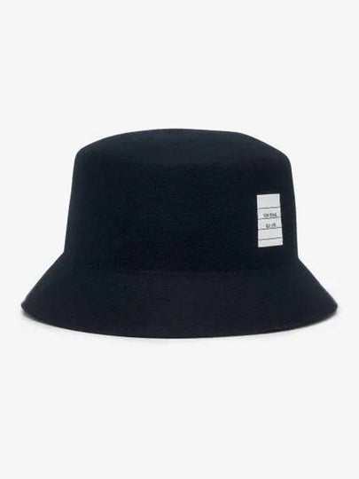 Logo Patch Wool Bucket Hat Navy - THOM BROWNE - BALAAN 2