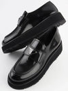 Brushed Leather Loafers Black - PRADA - BALAAN 3