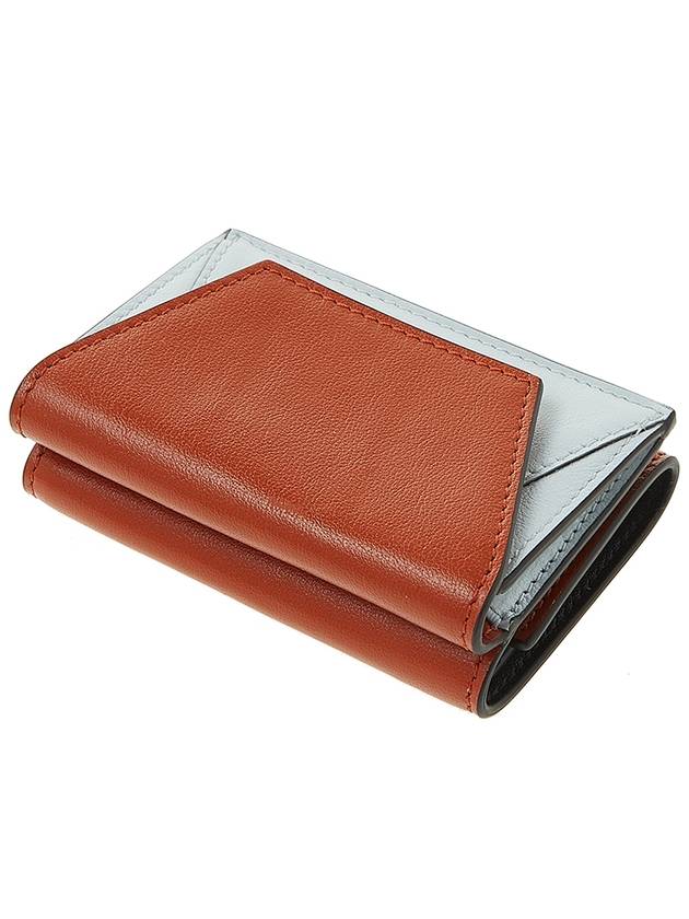 Tri-fold Nappa Halfwallet Brown White - MARNI - BALAAN.