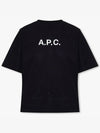 Mae Pique Mesh Short Sleeve T-Shirt Black - A.P.C. - BALAAN 2