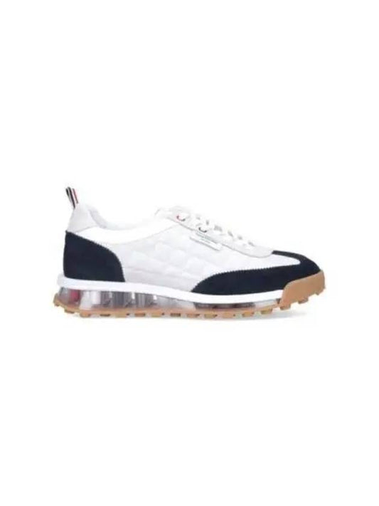 Nylon Tech Gabardine Clear Sole Tech Runner Sneakers White - THOM BROWNE - BALAAN 2