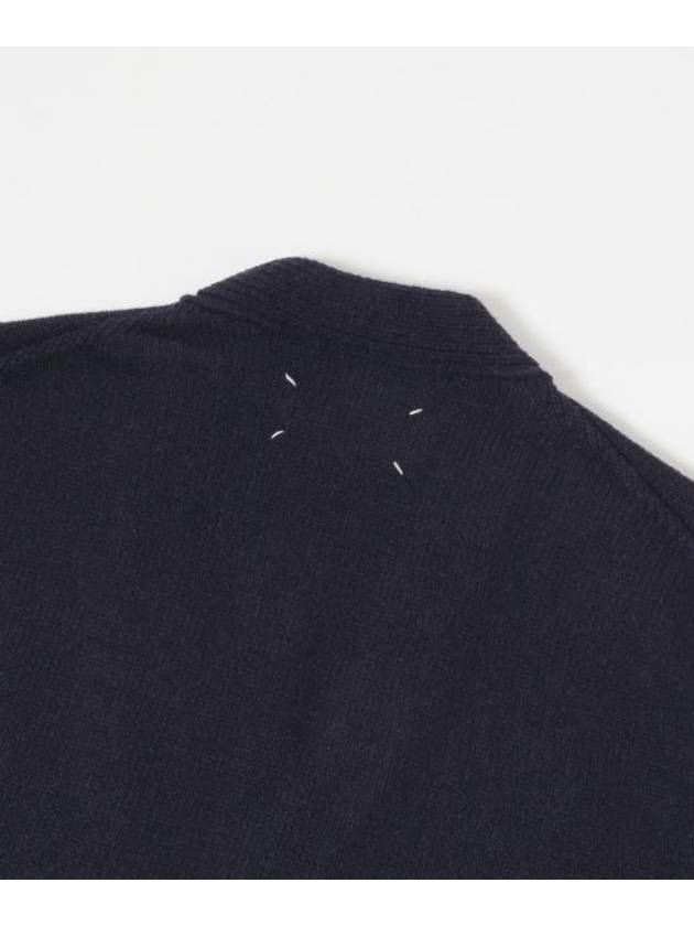 Elbow Patch Cardigan Navy - MAISON MARGIELA - BALAAN 4