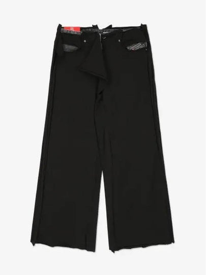 Regular D Rise Wide Jeans Black - DIESEL - BALAAN 2