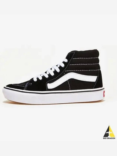 ComfyCush Skate High Classic Blacktrue white - VANS - BALAAN 1