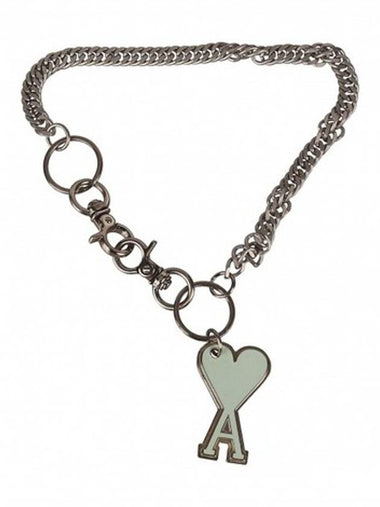 Heart Logo Chain Key Holder Green - AMI - BALAAN 1