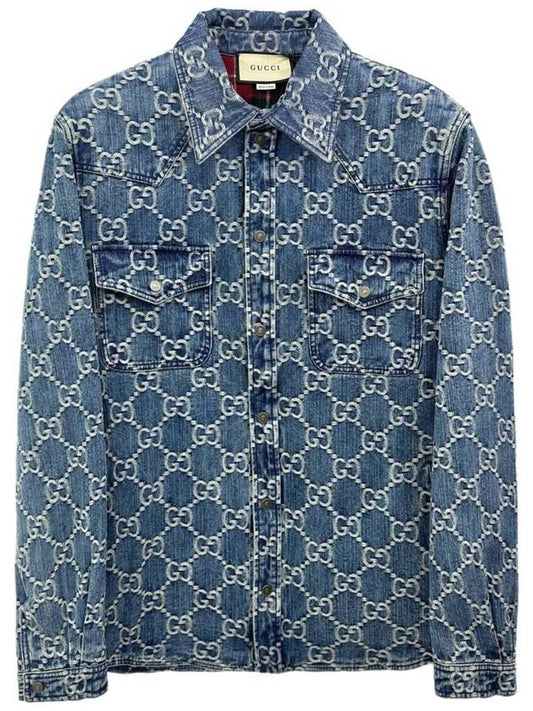 GG jacquard denim jacket 713911 - GUCCI - BALAAN 1