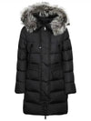 Women's Aphroti Silver Fox Fur Down Long Padding Black - MONCLER - BALAAN 7