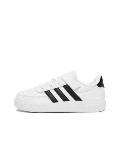 Kids Breaknet Lifestyle Court Elastic Lace Top Strap Sneakers White - ADIDAS - BALAAN 2