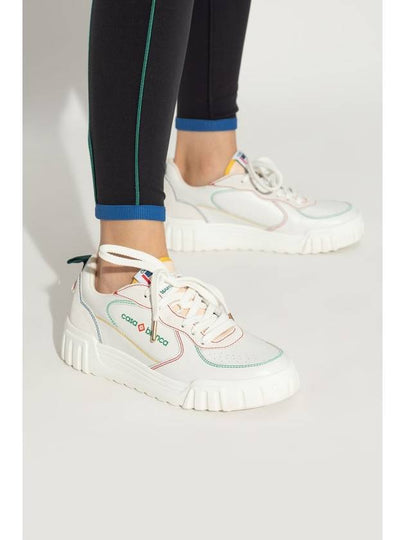 Casablanca Leather Sneakers, Women's, White - CASABLANCA - BALAAN 2