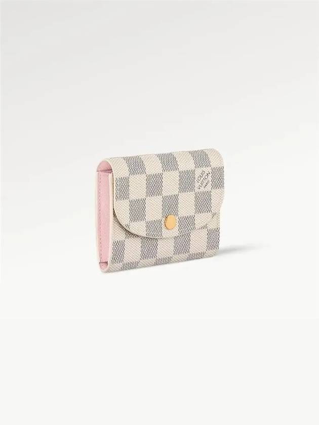 Rosalie Damier Azur Coin Purse Rose Ballerine - LOUIS VUITTON - BALAAN 4