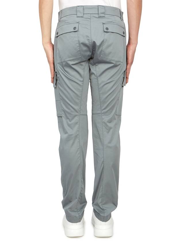 Stretch Sateen Ergonomic Cargo Straight Pants Grey - CP COMPANY - BALAAN 4