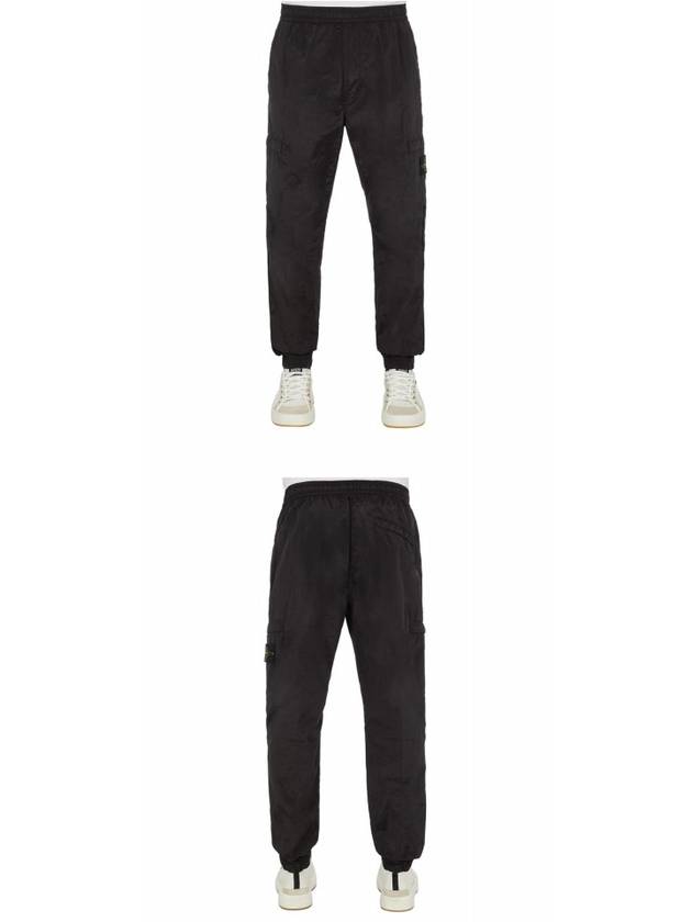 Wappen Patch Nylon Metal Cargo Track Pants Black - STONE ISLAND - BALAAN 5