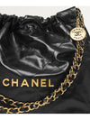 Shiny Calfskin 22 Small Shoulder Bag Black - CHANEL - BALAAN 6