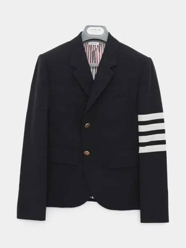 Plain Weave Suiting Classic 4 Bar Jacket Navy - THOM BROWNE - BALAAN 2