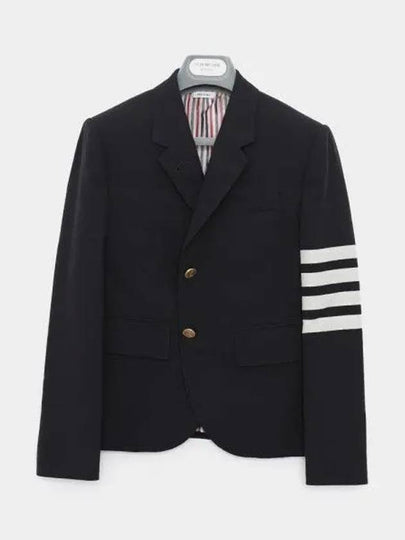 Plain Weave Suiting Classic 4 Bar Jacket Navy - THOM BROWNE - BALAAN 2