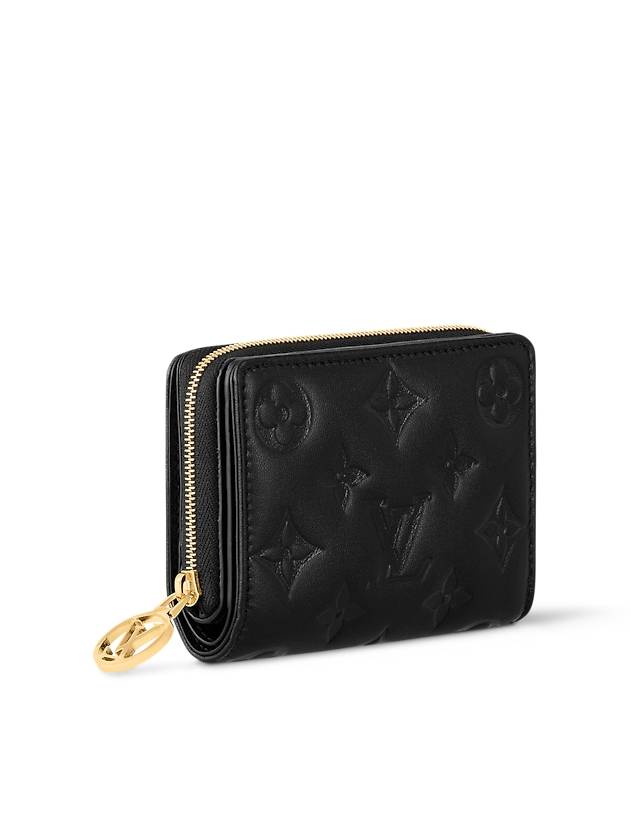 Women's Lou Monogram Lambskin Coin Purse Black - LOUIS VUITTON - BALAAN 4