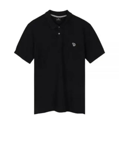 Zebra Short Sleeve Polo Shirt Black - PAUL SMITH - BALAAN 2