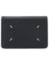 Bovine Leather Card Wallet Black - MAISON MARGIELA - BALAAN 3