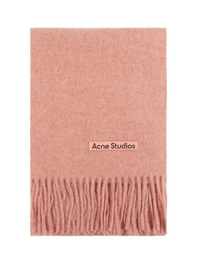 Wool Fringe Scarf Rose Melange - ACNE STUDIOS - BALAAN 2