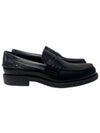 Men's Leather Mochaccino Penny Loafers Black - TOD'S - BALAAN 2