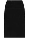 Denim H-Line Skirt Black - LEMAIRE - BALAAN 1