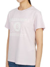 University Print Short Sleeve T-Shirt Pink - GOLDEN GOOSE - BALAAN 5