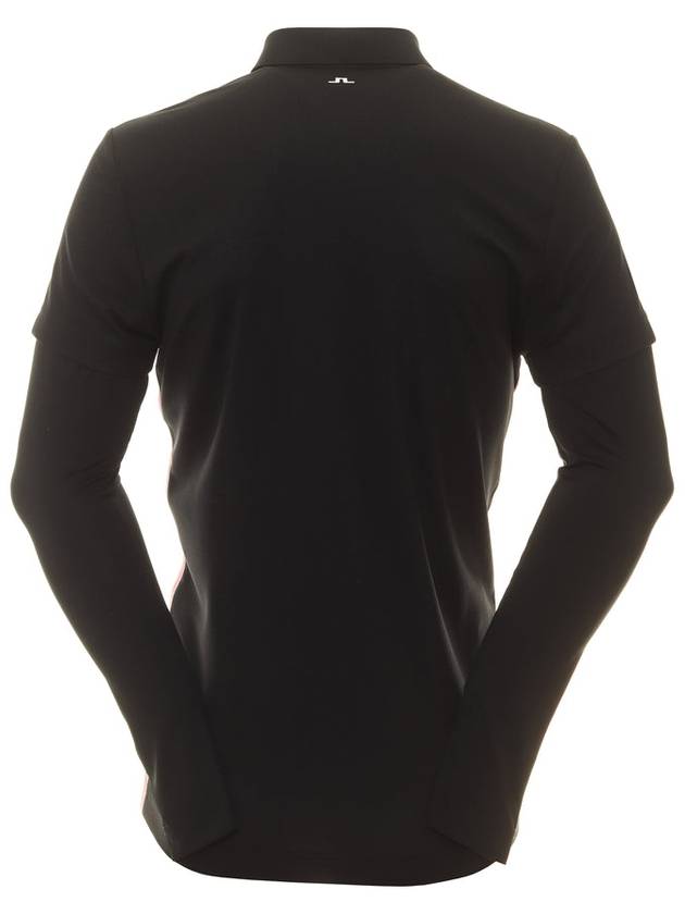 Liam Regular Fit Long Sleeve Polo Shirt Black - J.LINDEBERG - BALAAN 3