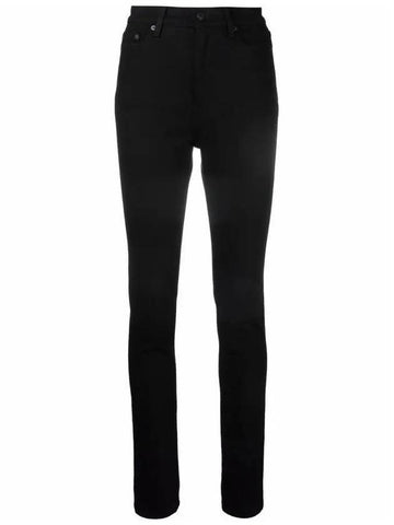 Women's Slim Fit High Waist Jeans Black - AMI - BALAAN 1