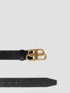 BB Logo Leather Belt Black - BALENCIAGA - BALAAN 3