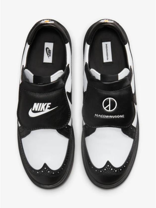 Peace Minus One Quanto 1 Low Top Sneakers White Black - NIKE - BALAAN 5