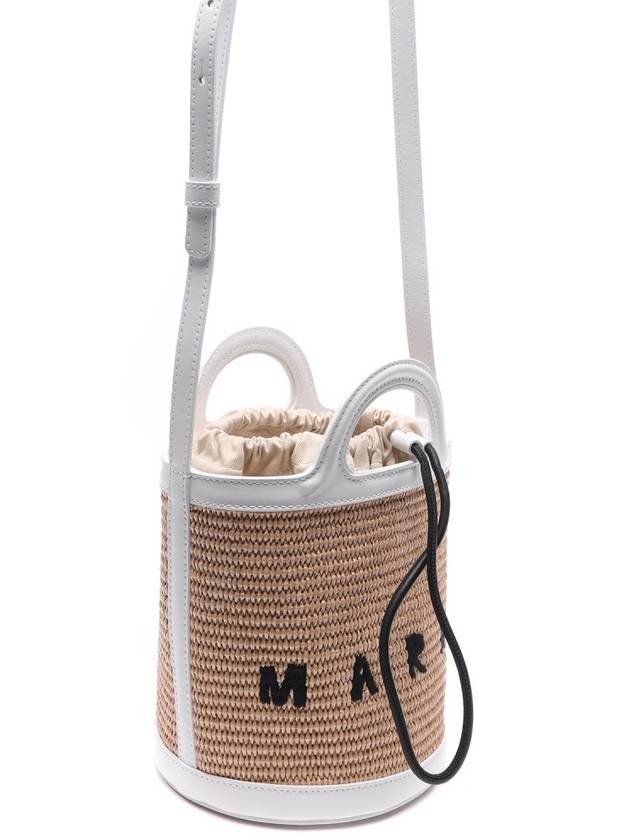 Tropicalia Small Bucket Bag White - MARNI - BALAAN 4