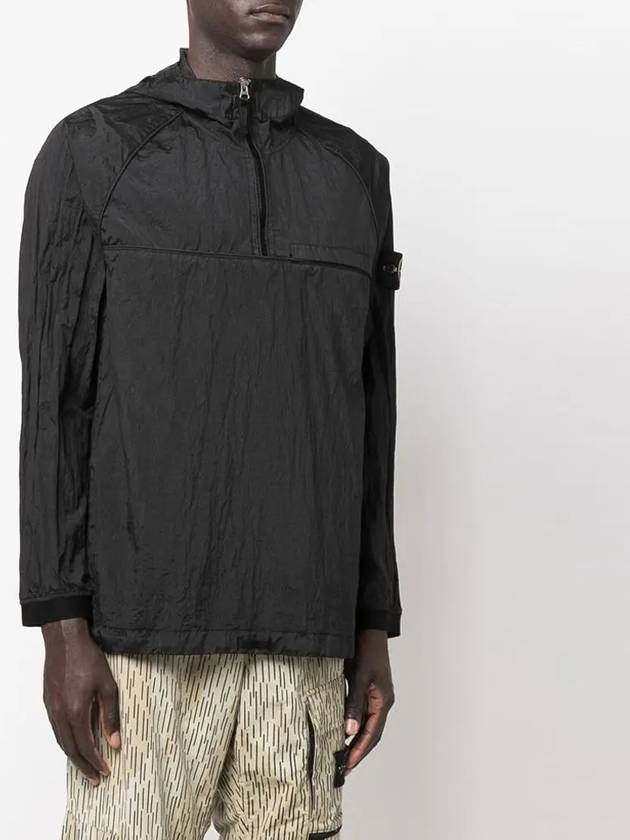 Men's Waffen Patch Metal Nylon Anorak Black - STONE ISLAND - BALAAN 4