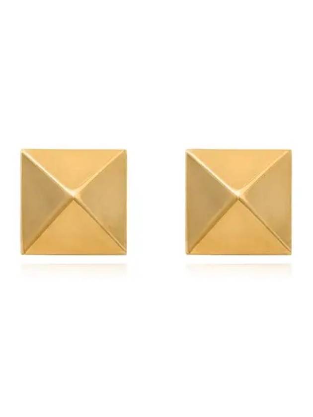 Rockstud Earrings Gold - VALENTINO - BALAAN 4