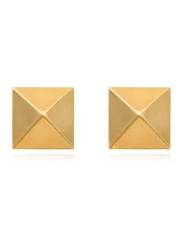 Rockstud Earrings Gold - VALENTINO - BALAAN 1