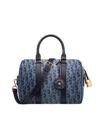 Dior Groove 25 Jacquard Tote Bag Blue Oblique - DIOR - BALAAN 1