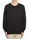 Light Fleece Sweatshirt Black - CP COMPANY - BALAAN 2