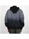 Nylon Satin Bomber Jacket Blue - DIESEL - BALAAN 5