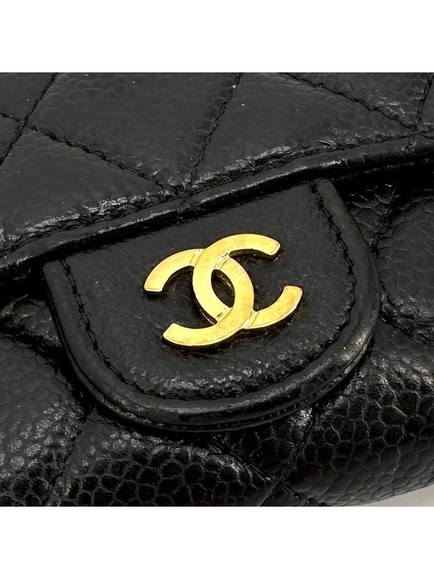 Classic caviar gold flap card wallet - CHANEL - BALAAN 7