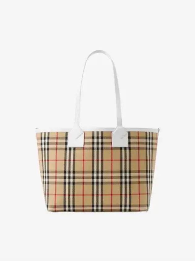 London Small Tote Bag Beige - BURBERRY - BALAAN 3