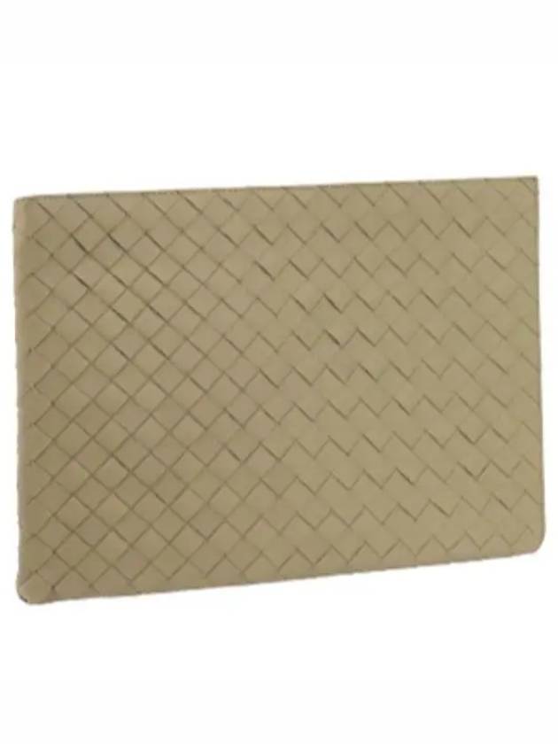 Intrecciato Half-Zip Clutch Bag Beige - BOTTEGA VENETA - BALAAN 2