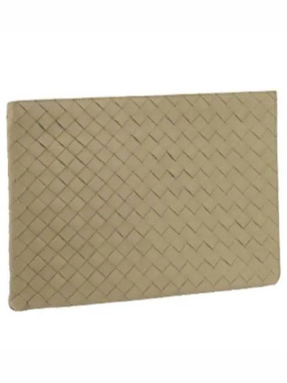 Intrecciato Half-Zip Clutch Bag Beige - BOTTEGA VENETA - BALAAN 2