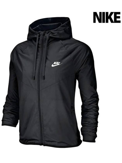 Women's Windrunner Windbreaker Black - NIKE - BALAAN 2