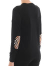 women elbow patch knit black - BURBERRY - BALAAN 4