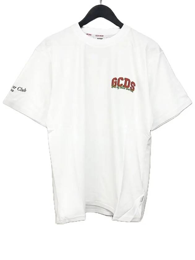 M020067 01 Cherry Club Short Sleeve T Shirt White - GCDS - BALAAN 3