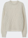 Mohair Fisherman Sweater Cream - KINETO - BALAAN 3