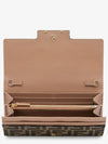 fabric chain long wallet brown - FENDI - BALAAN.