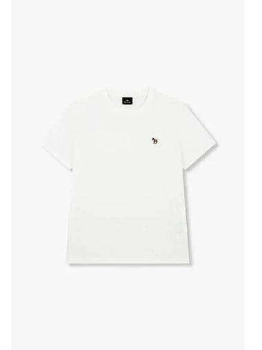 PS slim fit zebra patch t shirt white - PAUL SMITH - BALAAN 1