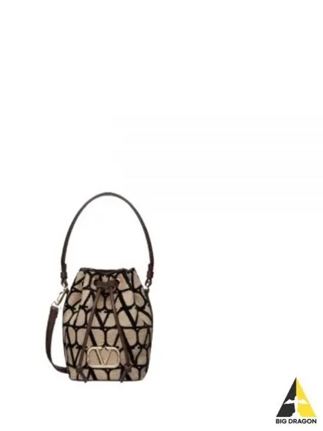 Toile Iconographe Bucket Bag Beige - VALENTINO - BALAAN 2